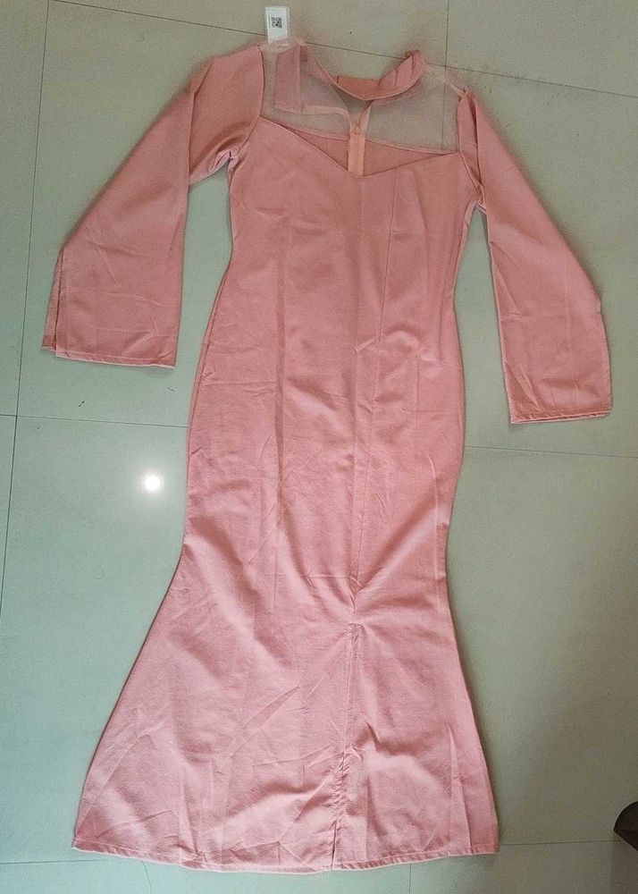 Peach Mermaid Gown