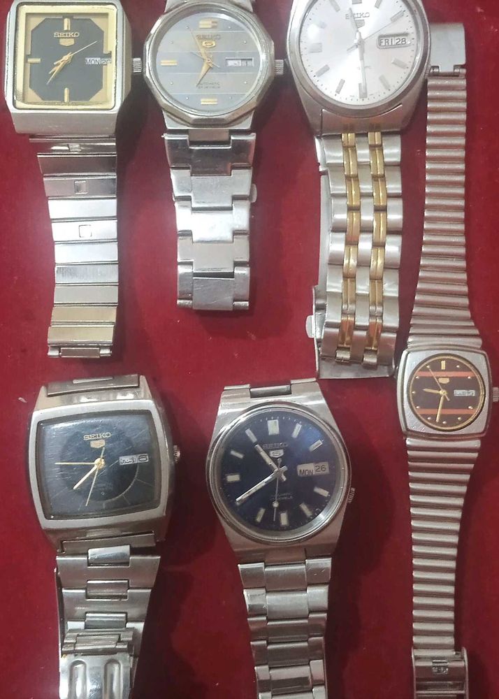 Combo 6 Seiko Automatic Watch Collection