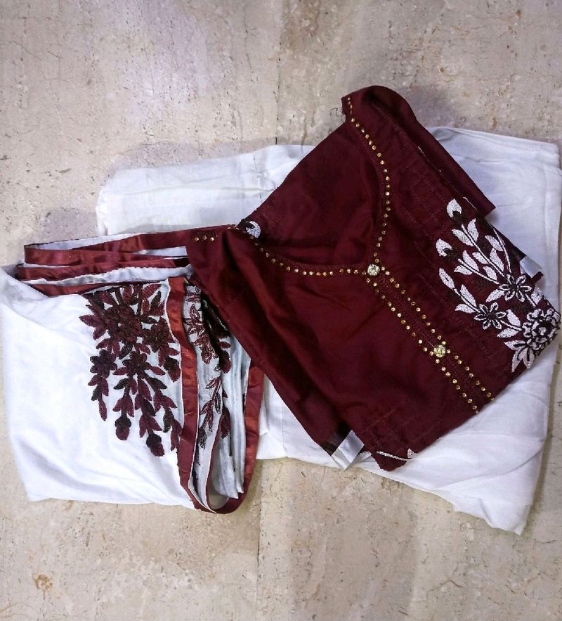 Today Offer Kurti Set With Patiyala And Duppata