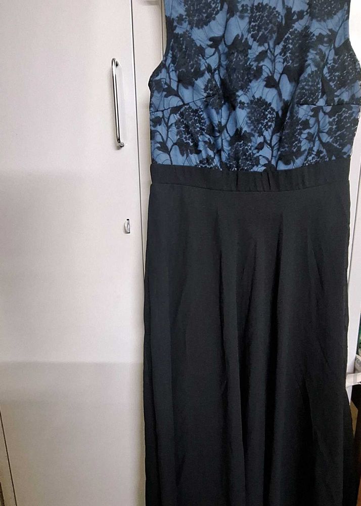 Elegant Black &amp; Blue Dress