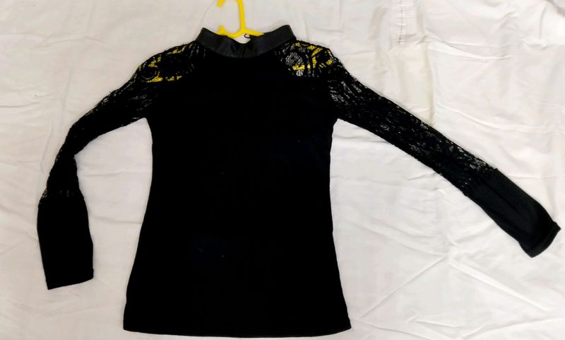 Korean Style Black Netted Top🖤✨