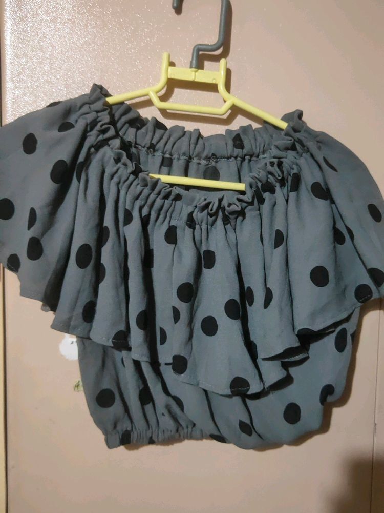 Crop Top With Long Skirt