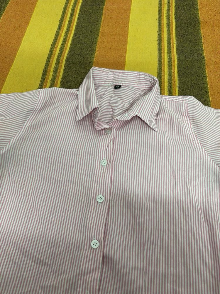 M size, Striped Button-Down Shirt