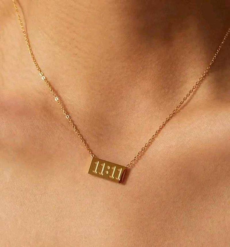 11:11 Gold Antiturnish Necklace