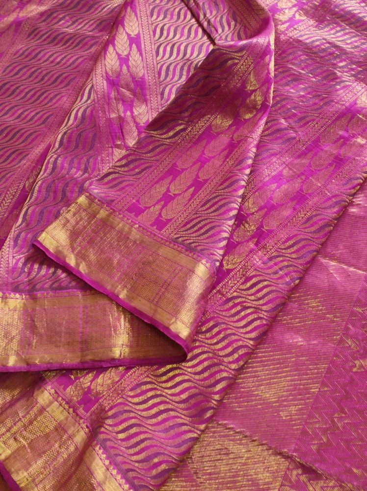 Beautiful Pink Bridal Kanchipuram Saree