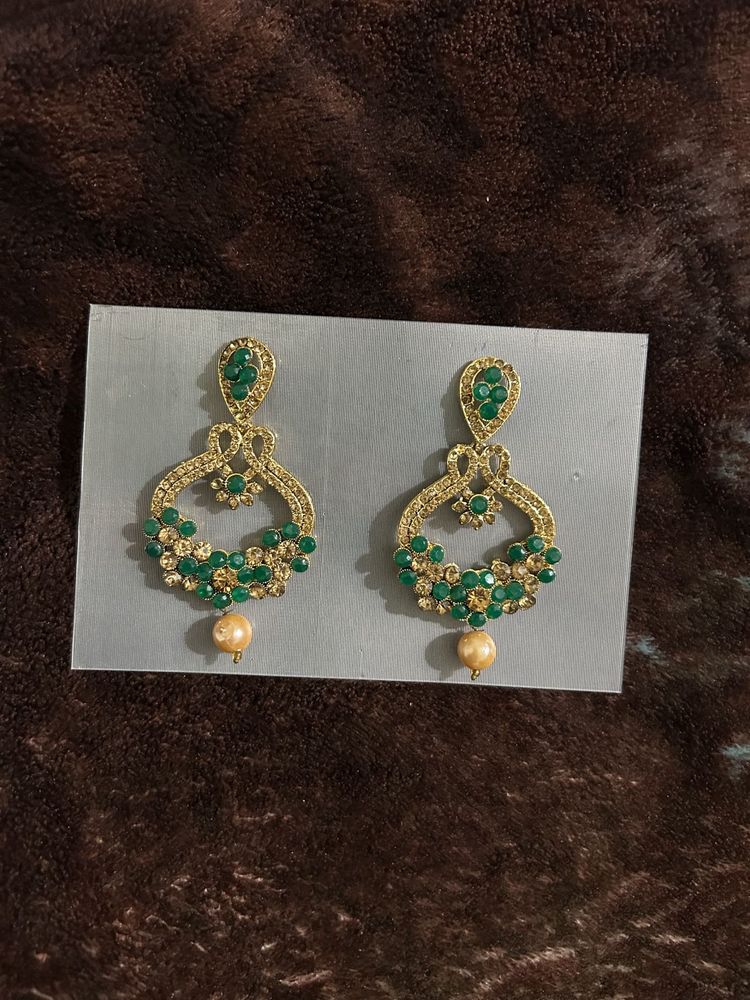 Green Earrings
