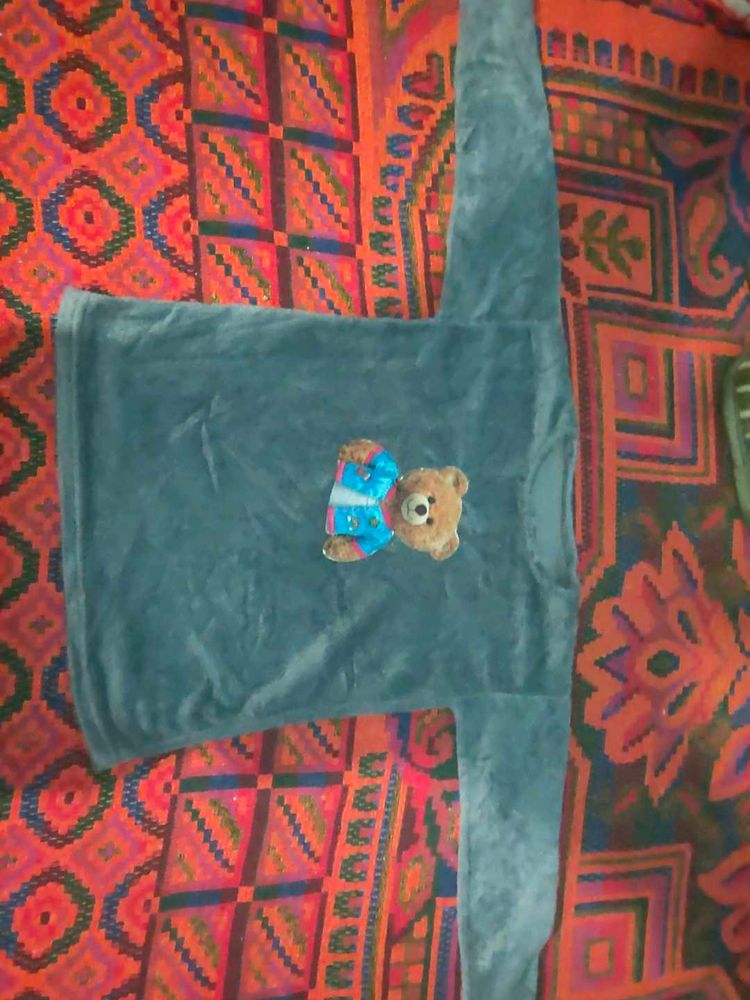 Cute Teddy Bear Plush Sweatshirt