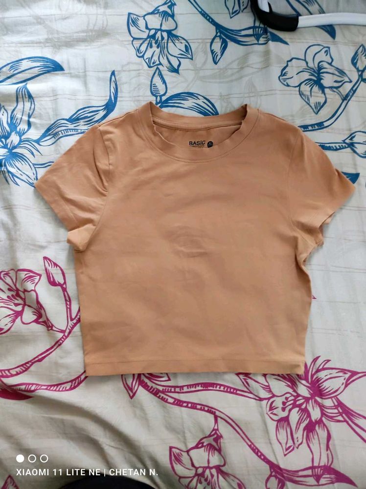 A Coffee Brown Baby Tee