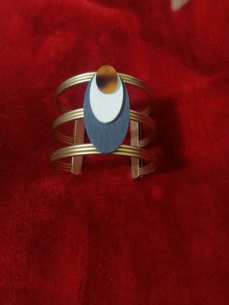 Unique Cuff Bracelet with Geometric Design