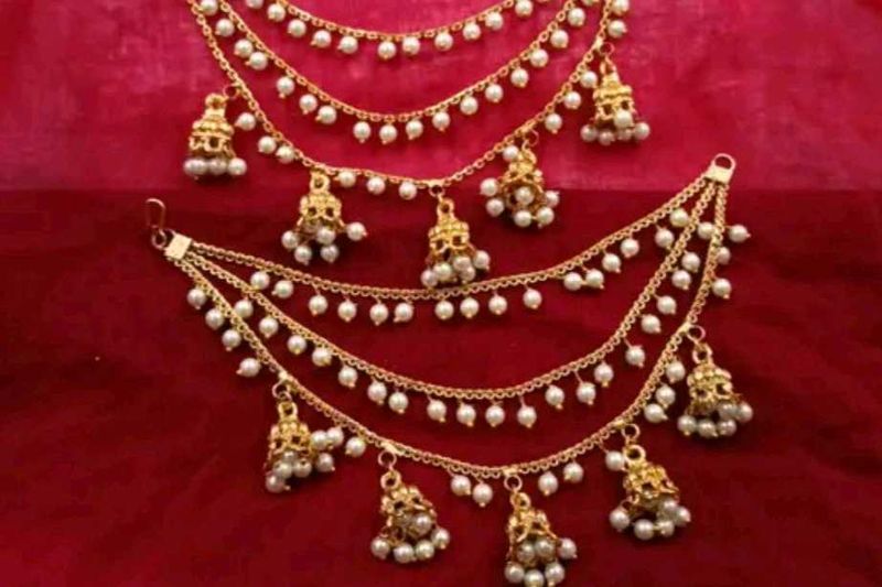 Pearl Drop Earrings Chain ✨️