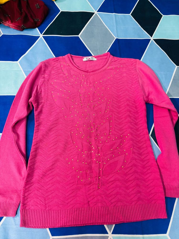 Pink Embellished Top