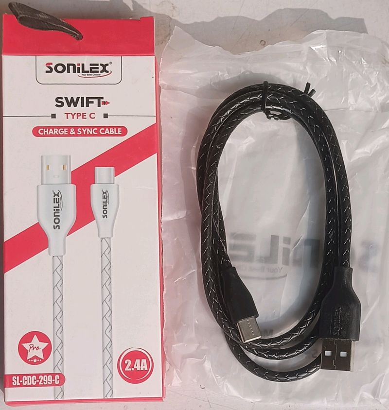 Sonilex Type C  Fast Charging &amp; Sync Cable