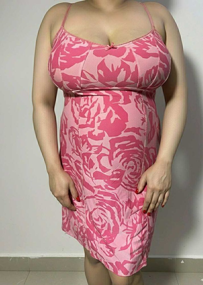 Pink Floral nighty