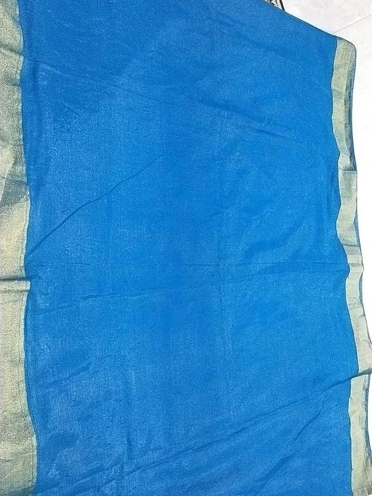 Blue Colour Beautifull Saree