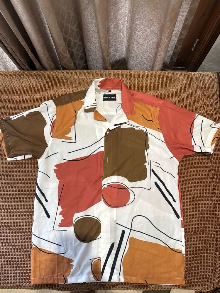 ROAR FOX Abstract Print Shirt - Size M