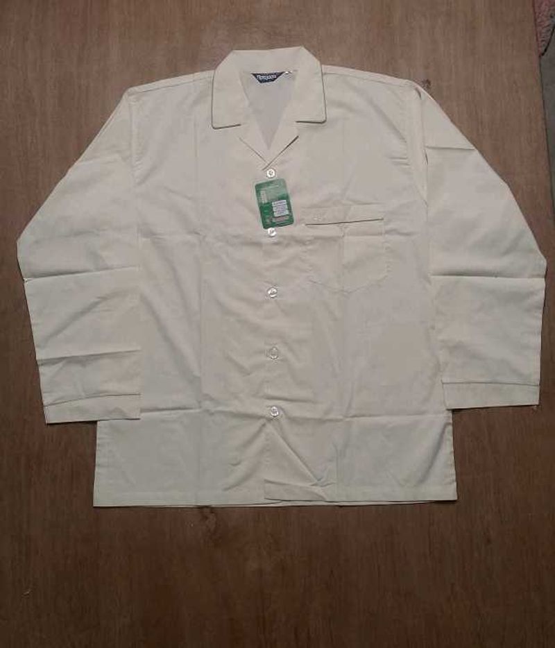 New Men’s Cream Shirt | Full Sleeve | With Tag