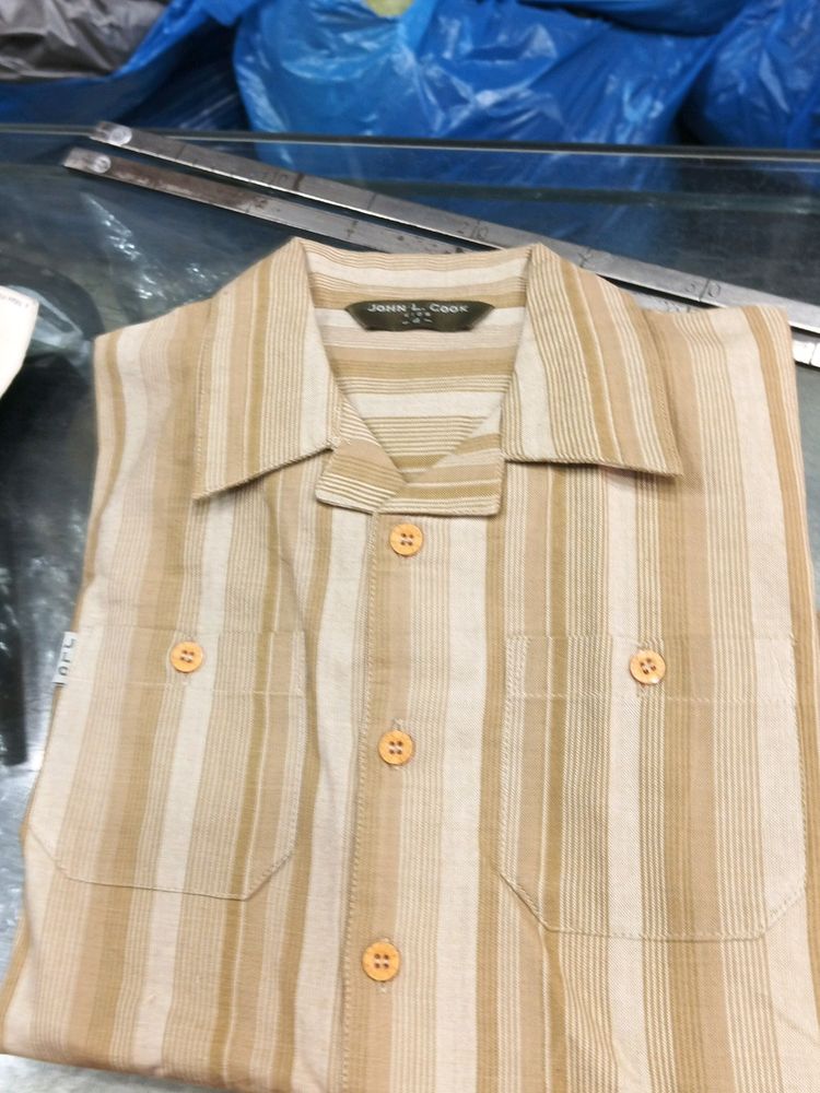 John L. Cook Striped Shirt
