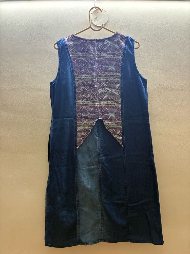 Denim Patchwork Dress