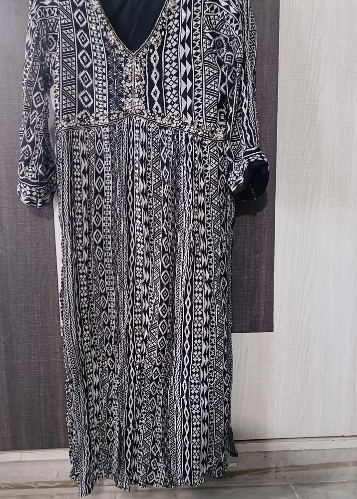 Ethnic Stone Work Nyraa Cut Kurti For Women