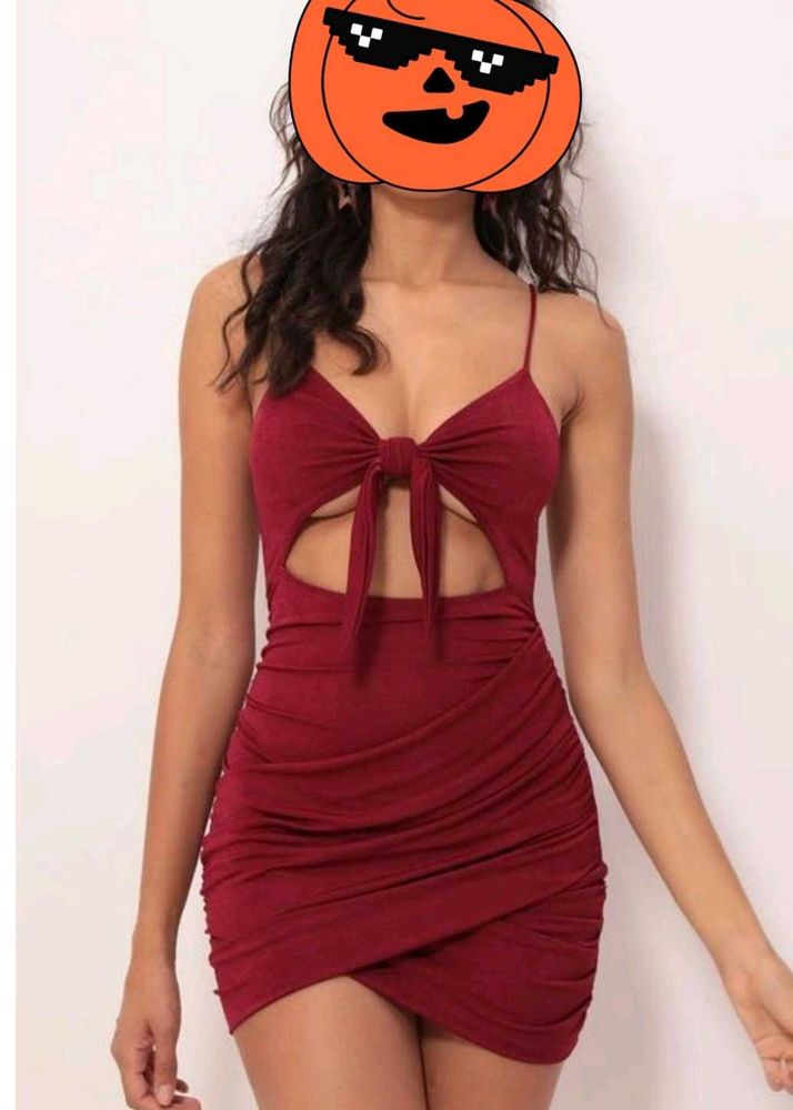 Red Cutout Bodycon Dress