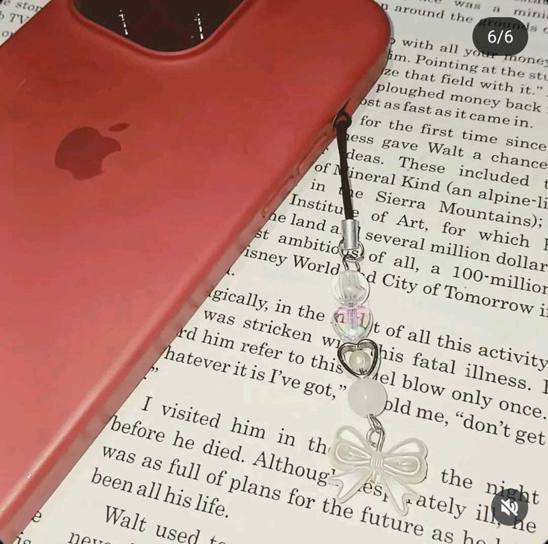 Cute Beaded Phone Charm 💜🎀