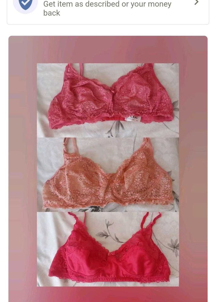 Bra Panty Set, Soft Net Fabric