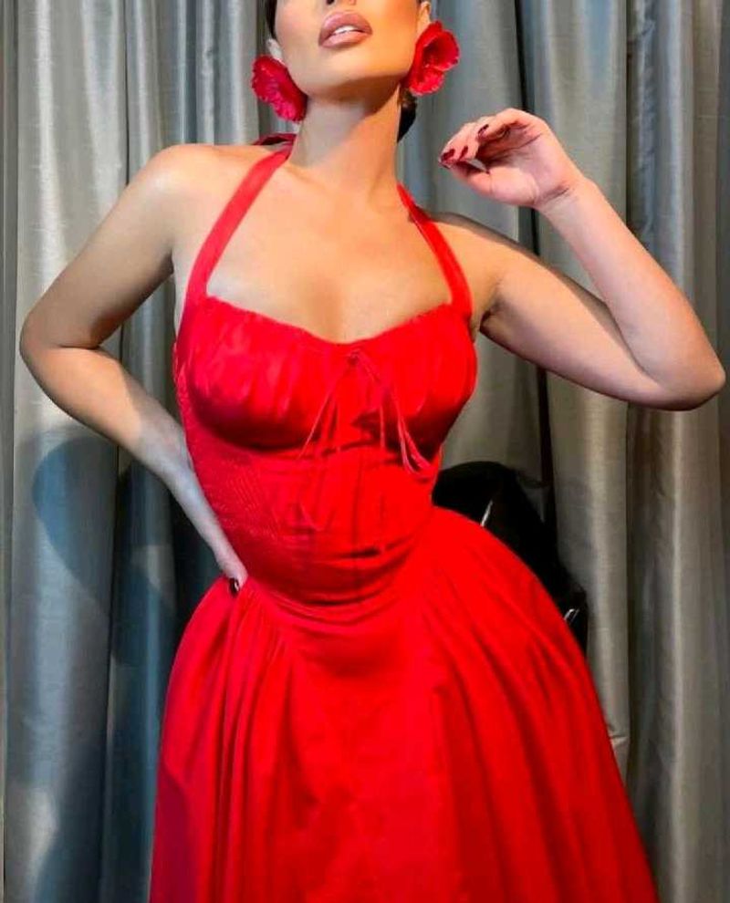 Beautiful Red Savana Dress