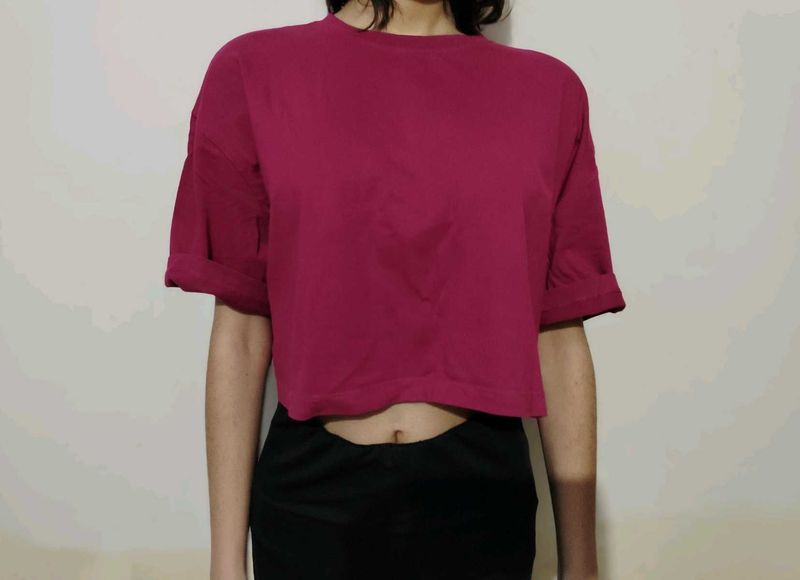 Pink Crop Top