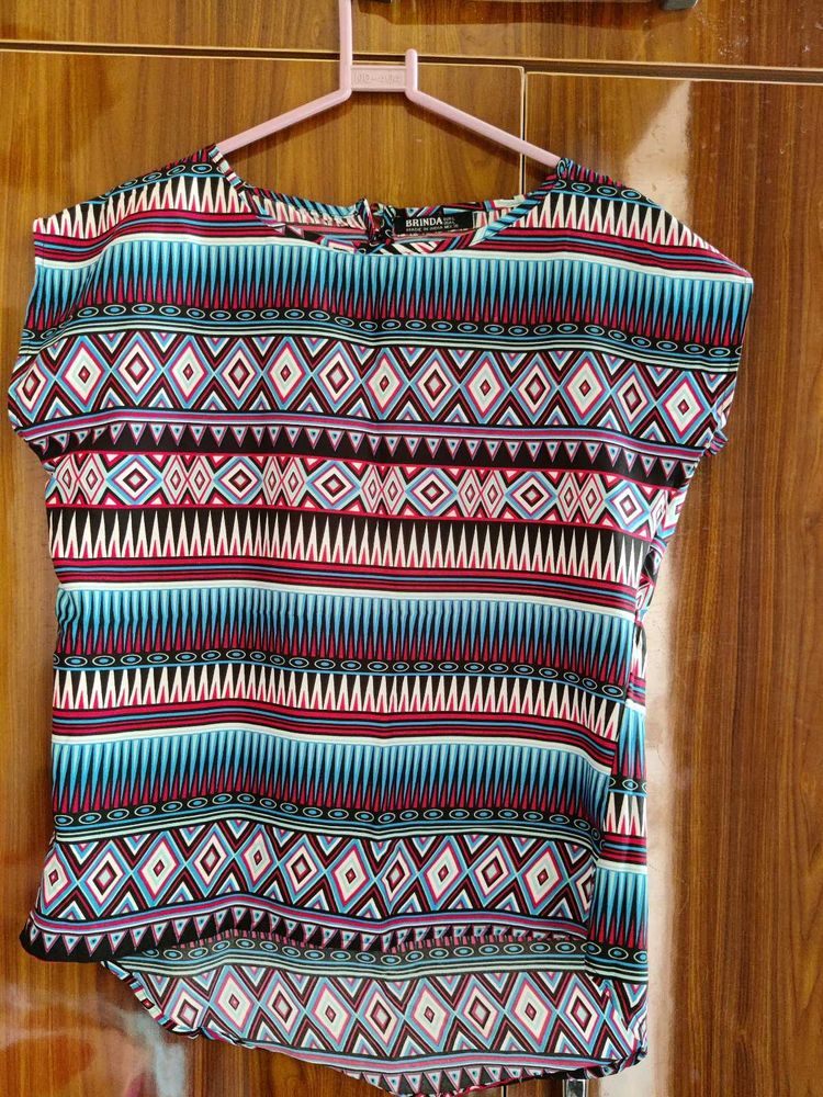 Patterned Tunic Top