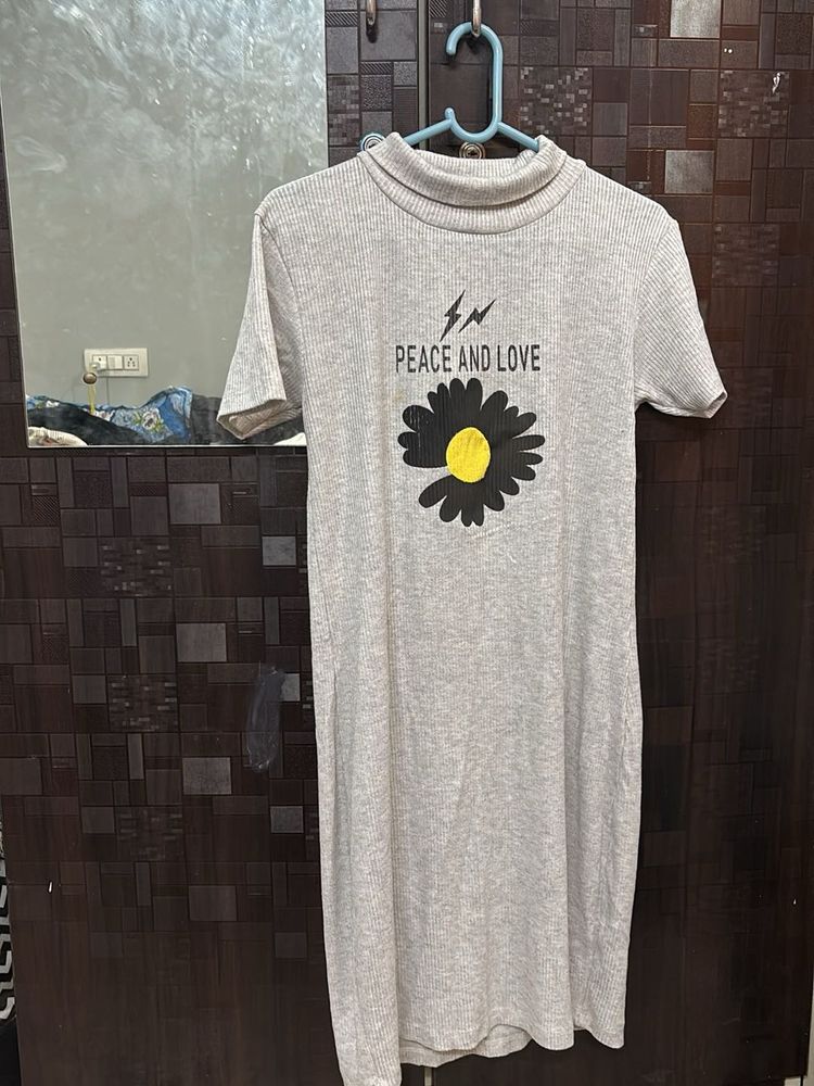 Peace &amp; Love Graphic Midi Dress