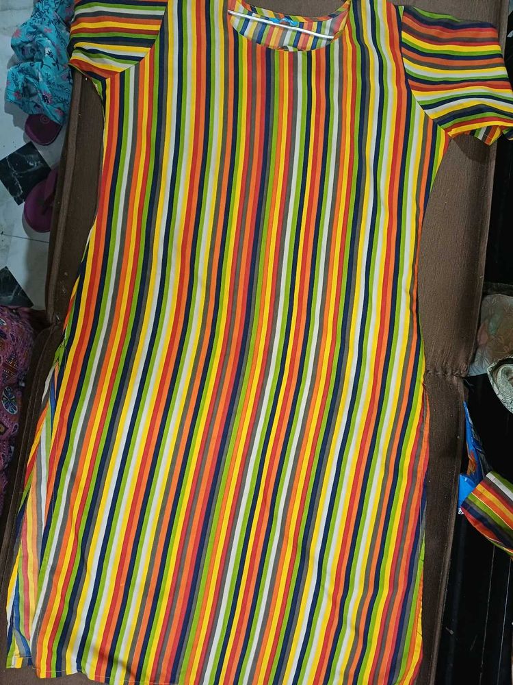 Colorful Striped Kurti