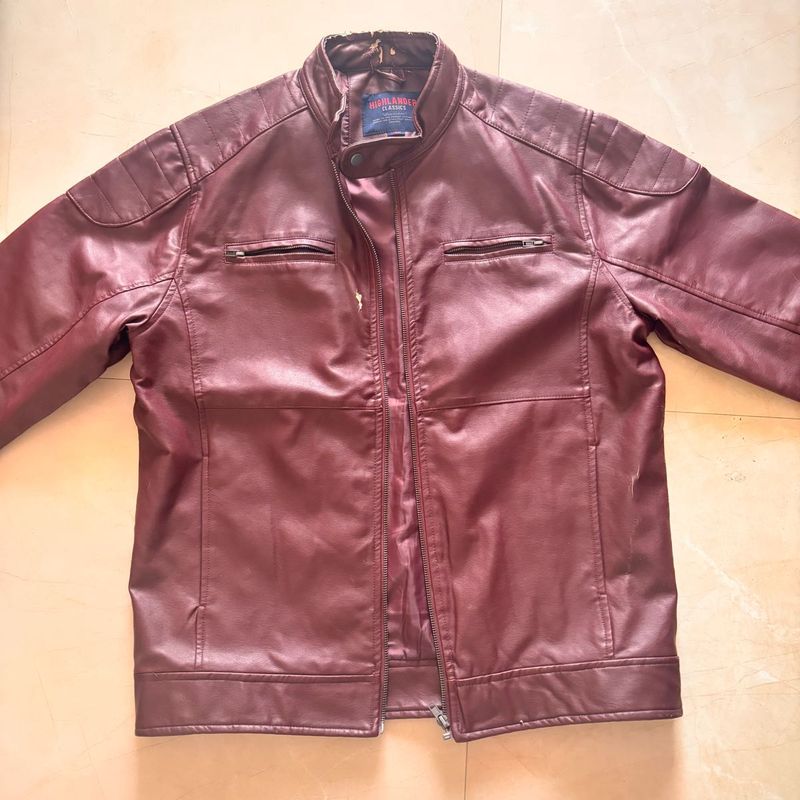 Burgundy Leather Jacket