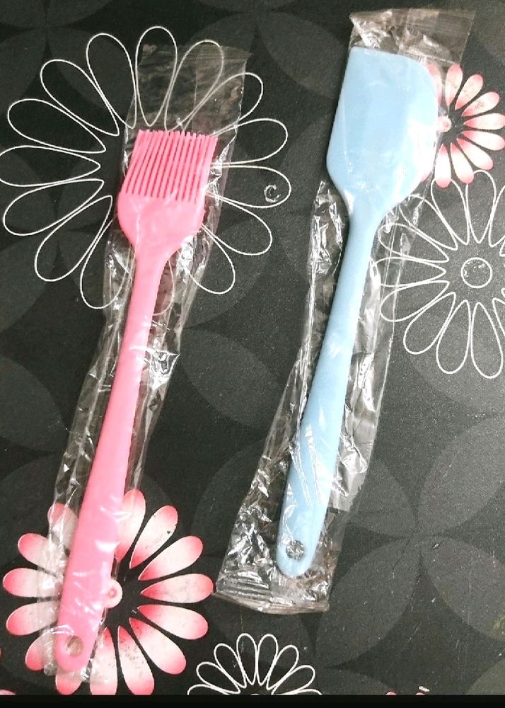 Silicone Spatula And Brush
