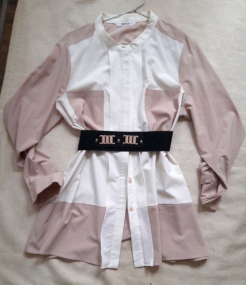 (Combo) Shirt With Beautiful Belt