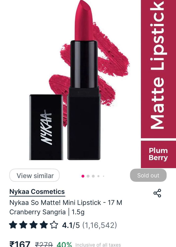 Nykaa Cosmetics - Cranberry Sangria
