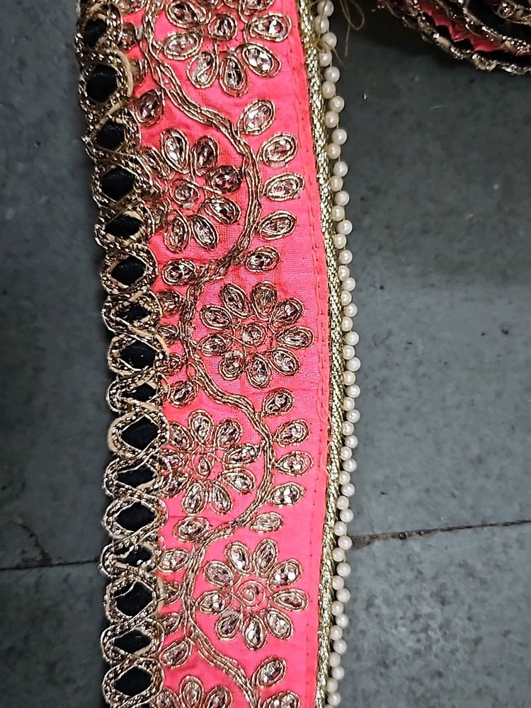 Pink Work Lace
