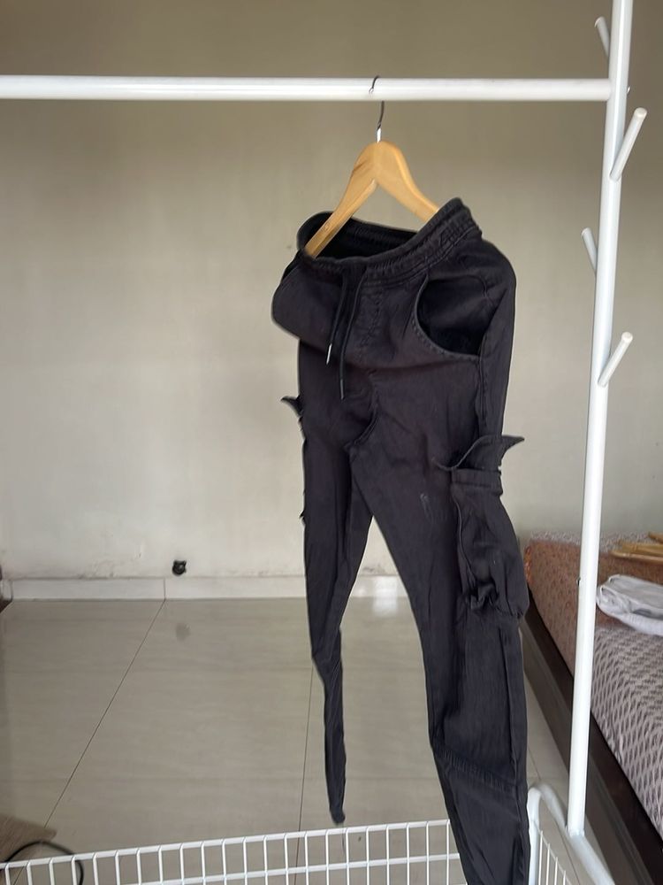 Stylish Black Cargo Pants
