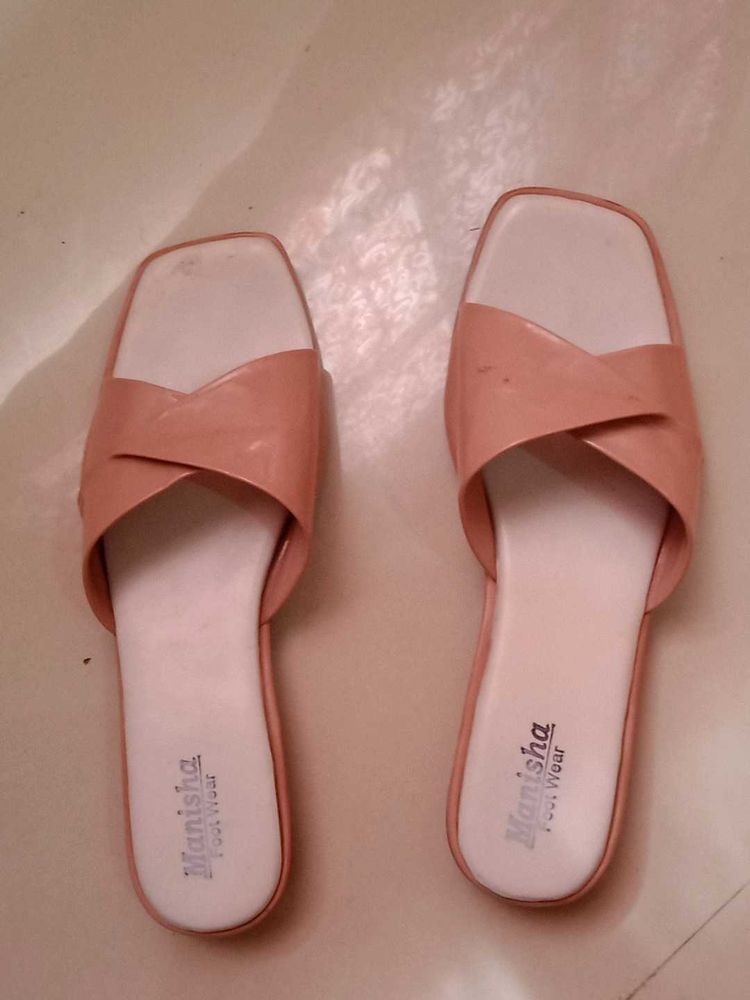 Peach Flats - Casual Comfort sandals
