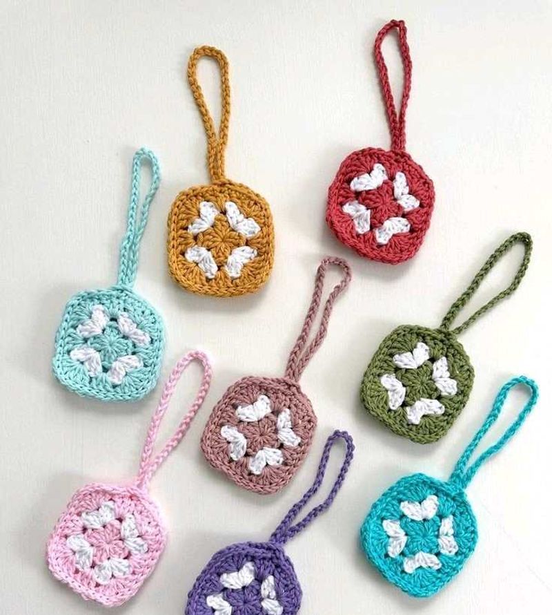 Crochet Coin Or Earbud Pouch 2 Piece
