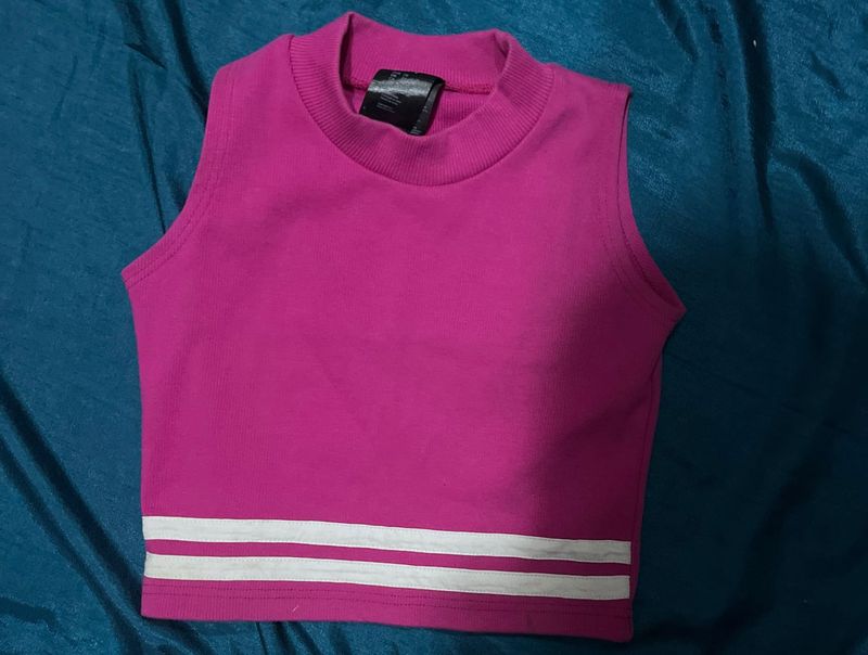 Pink Sleeveless Top
