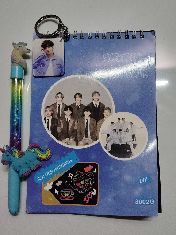 BTS Scratch Paper Notebook With Lots Of Items