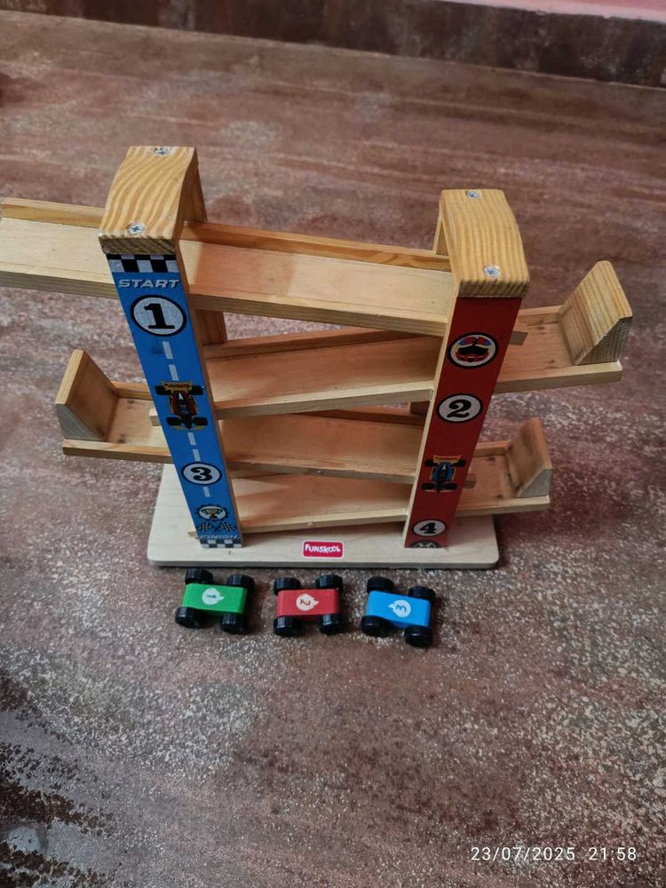 Funskool Wooden Race Track Toy