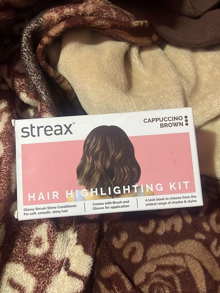 Streax Cappuccino Brown Hair Highlighting Kit