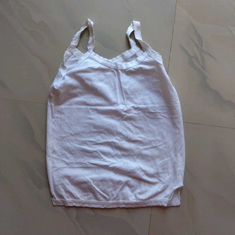 New White cotton slip xs-s