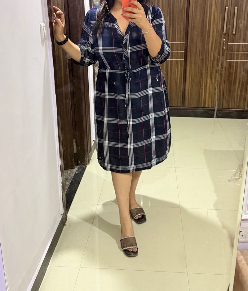 gia check  Shirt Dress bust size 44-46-48