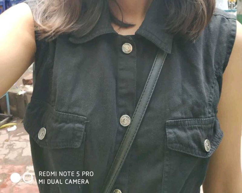Black Denim Dress