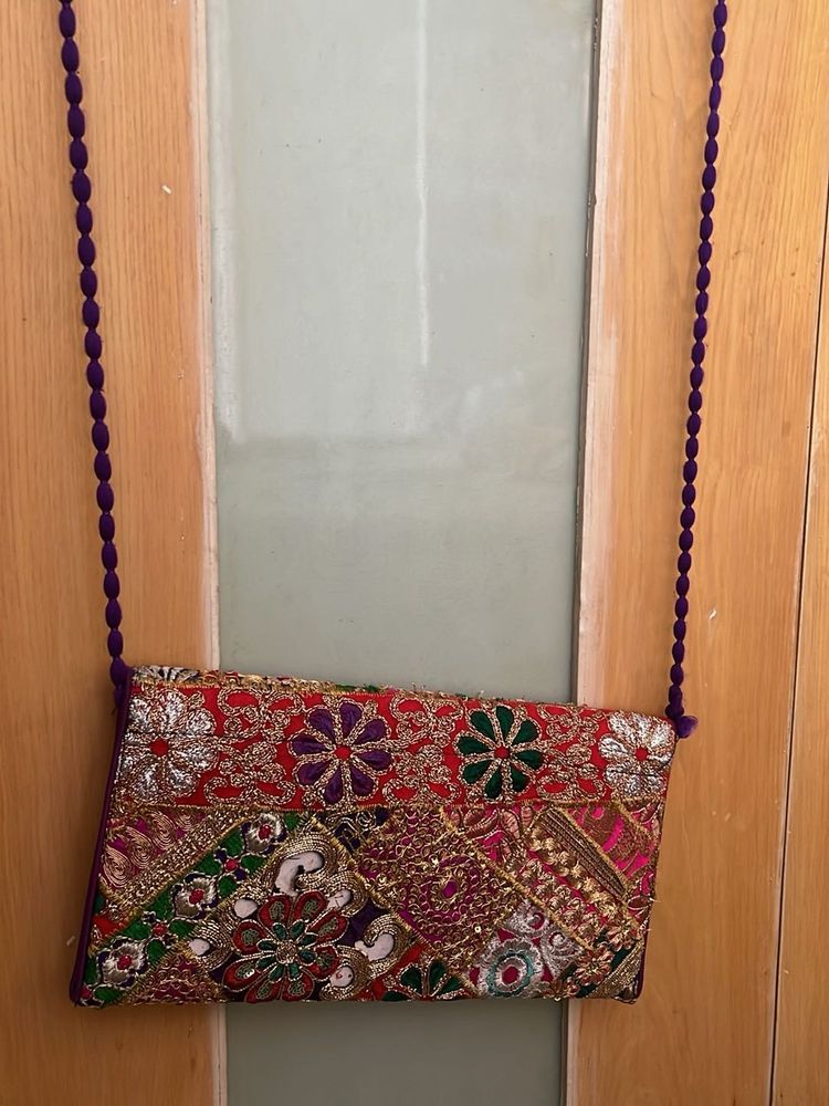 Ethnic Envelope Style Handbag