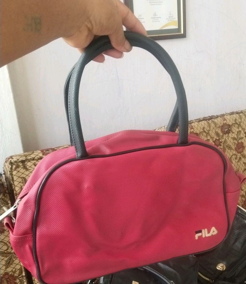 Fila Pink Barrel Bag