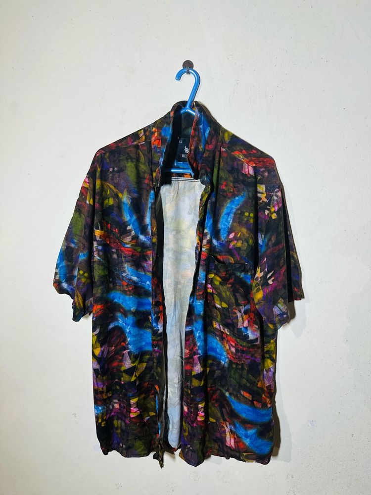 Abstract Print Shirt For Men Size L To XL