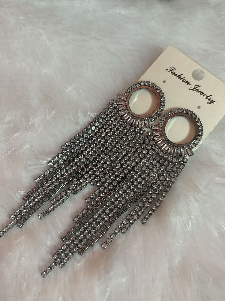 Long diamond earings